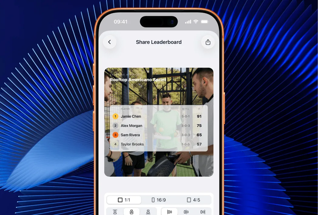 Leaderboard Sharing Screenshot